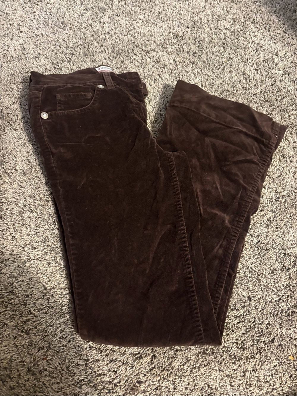 Women's Brown Corduroy Flare Jeans